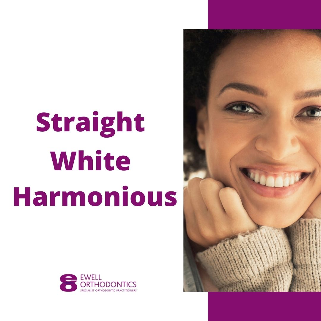 Straight, white, harmonious teeth